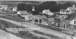Looking Northeast from North Elevator About 1906, Mondamin, Iowa