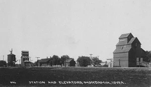 Elevator and Depot, Mondamin, Iowa